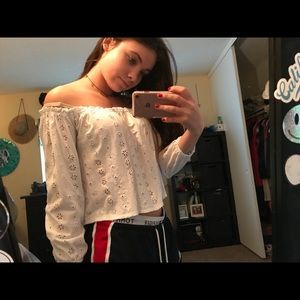 Brandy Melville white off the shoulder